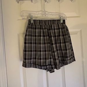 Plaid Wide Leg Pj shorts